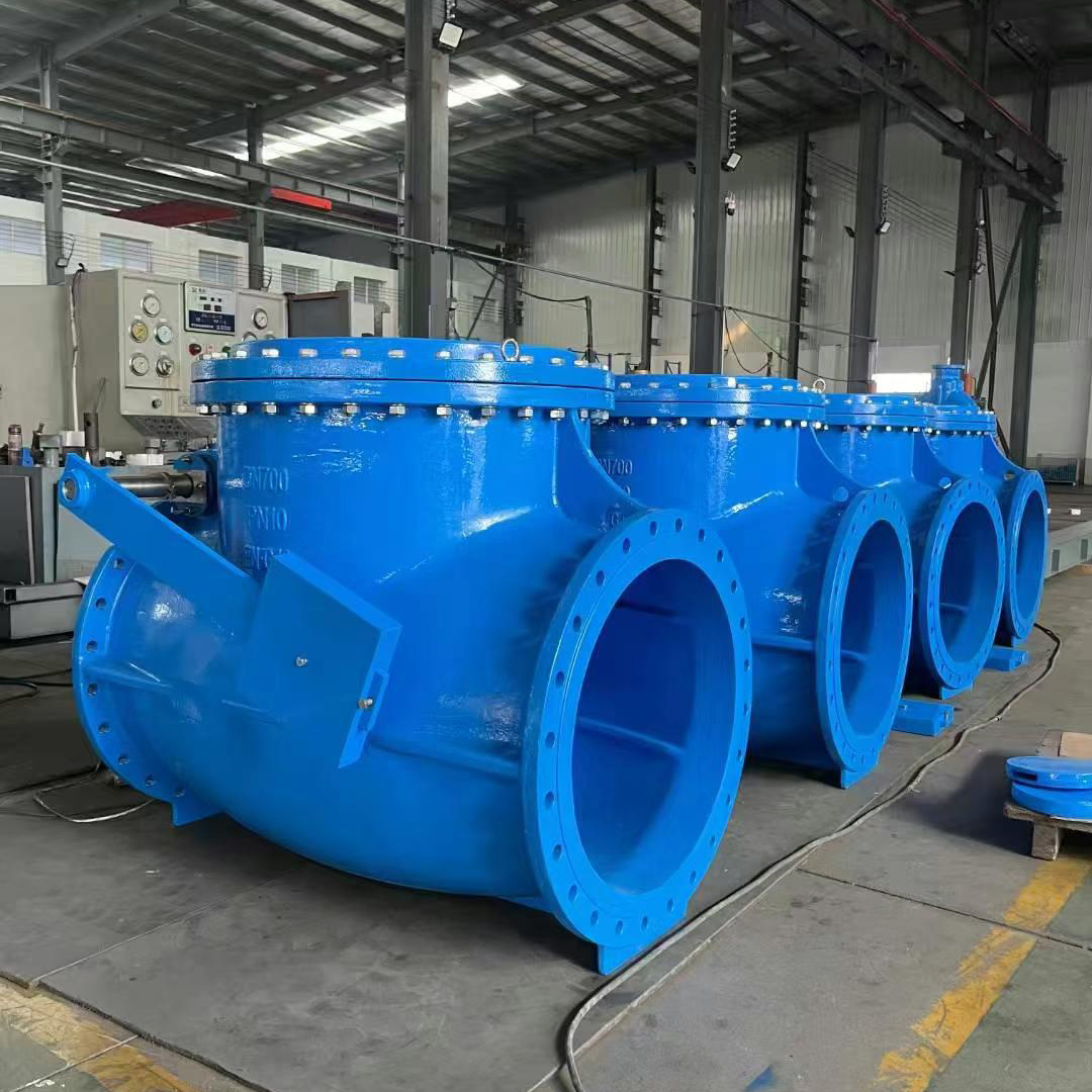 郑州蝶阀厂大口径重锤式止回阀支持定制法兰连接国标